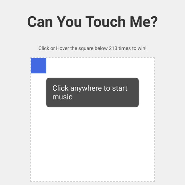 Can You Touch Me?