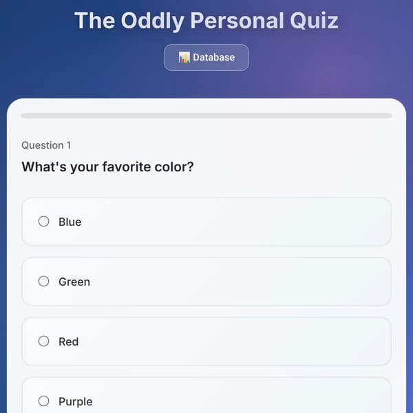 The Oddly Personal Quiz
