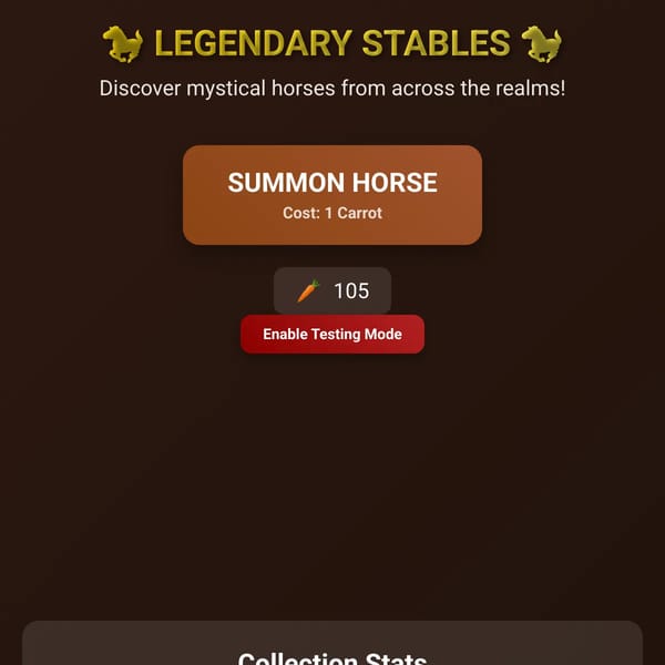 Horse RNG - Legendary Stables