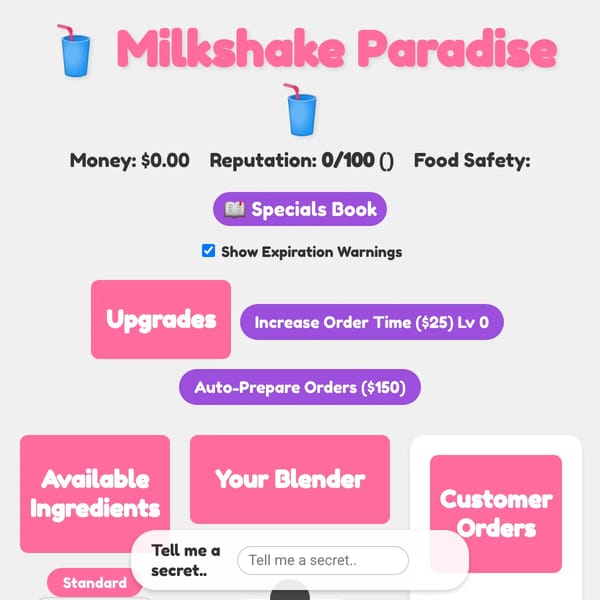 Milkshake Paradise