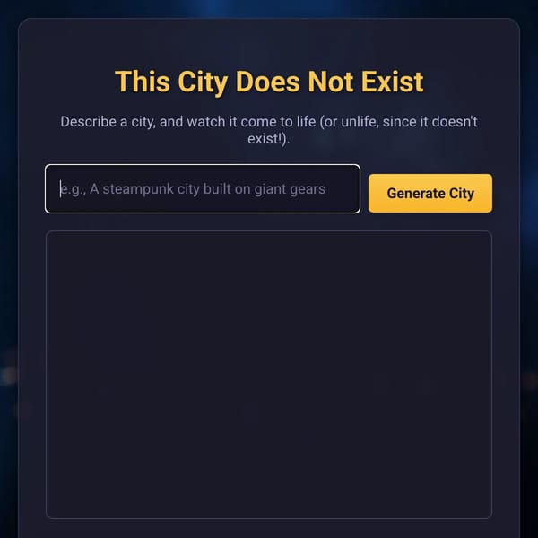 This City Does Not Exist