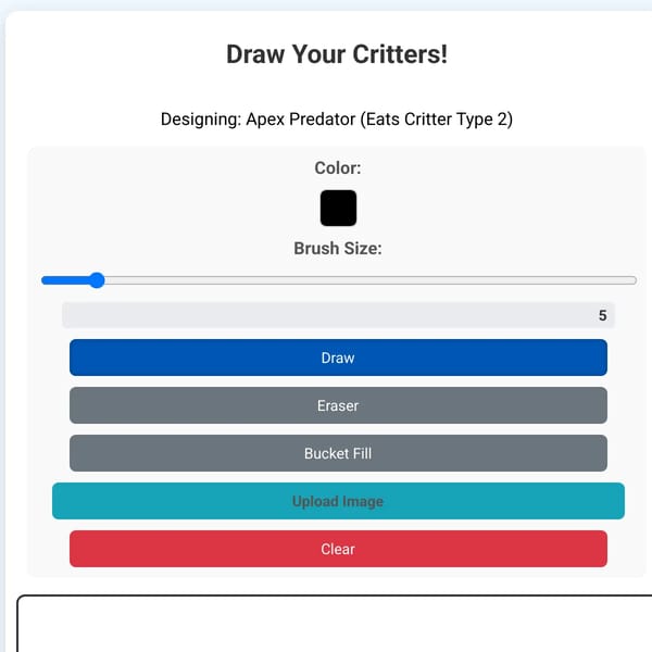 Critter simulation