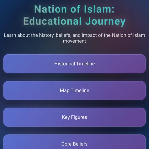 Nation of Islam: Educational Experience