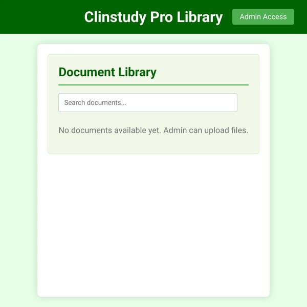 Clinstudy Pro Library
