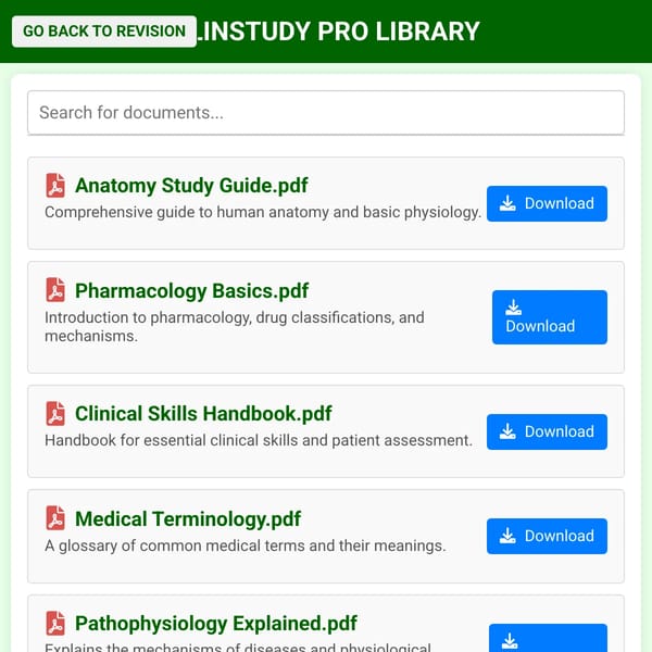 CLINSTUDY PRO LIBRARY