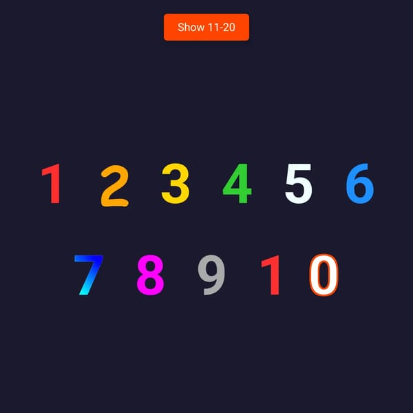 Dancing Numbers
