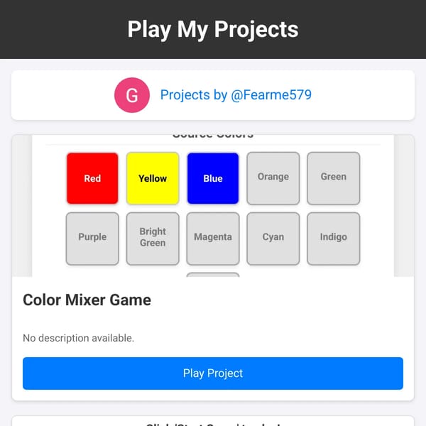 Play My Projects