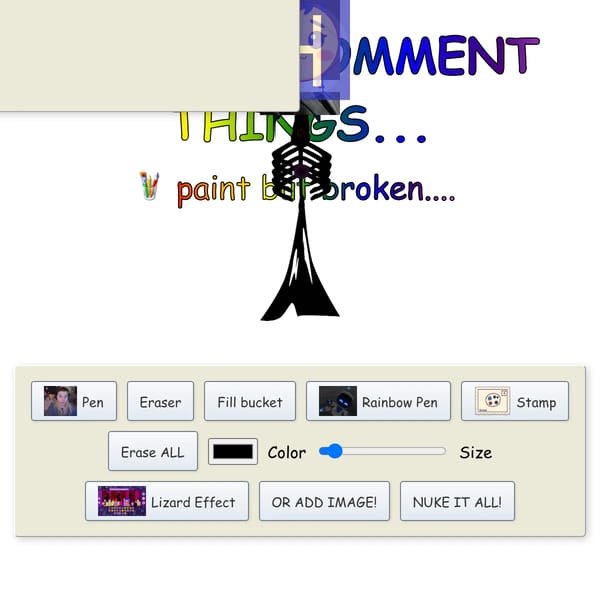 Adding Comment Things... (PAINT!)