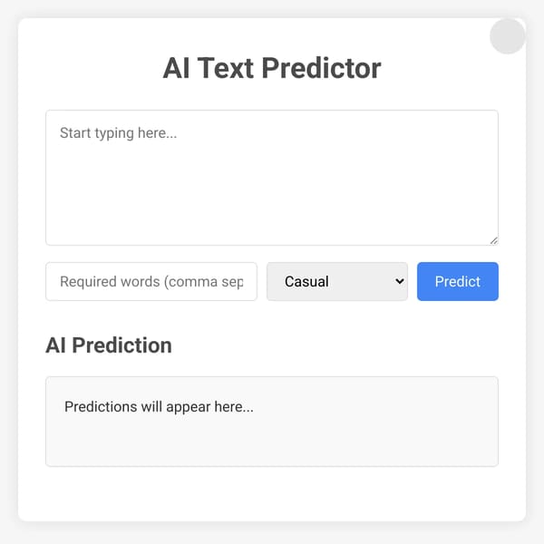 The AI that predicts your text!