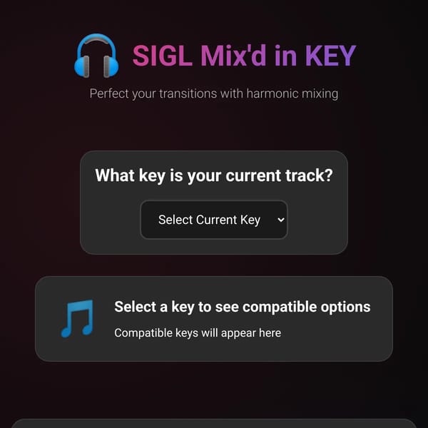 Harmonic Mixer - DJ Key Matching Tool