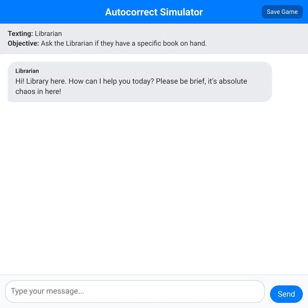 Autocorrect Simulator