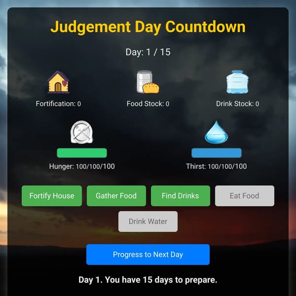 Judgement Day Countdown