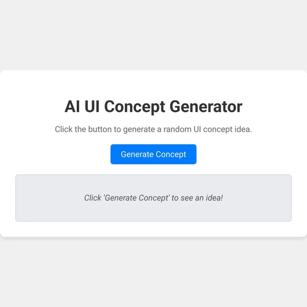 AI UI Concept Generator