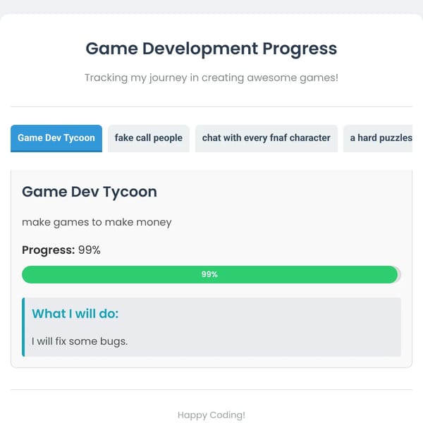 My Game Projects
