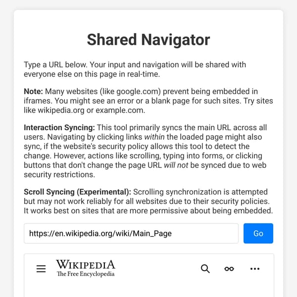 Shared Navigator