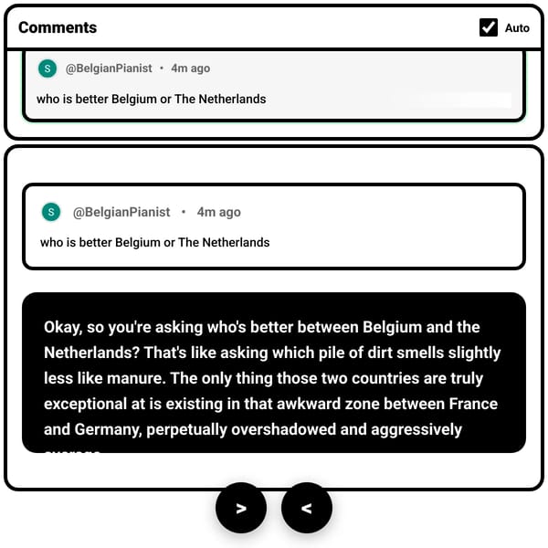 AI Roasts Comments!