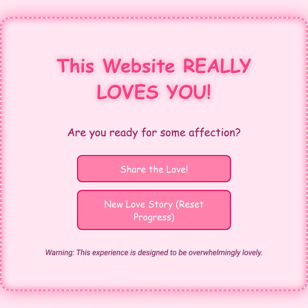 This Website LOVES YOU!