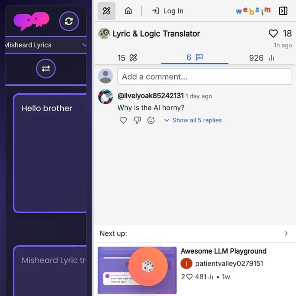 Randomize Websim