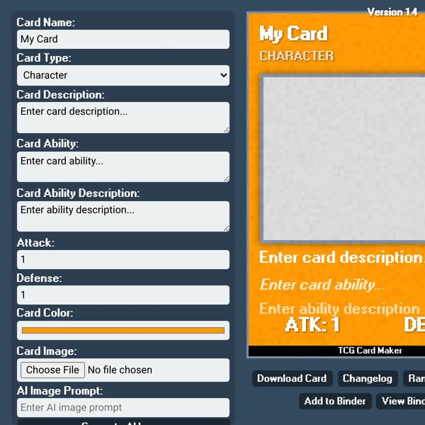 TCG Card Maker
