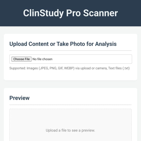 ClinStudy Pro Scanner
