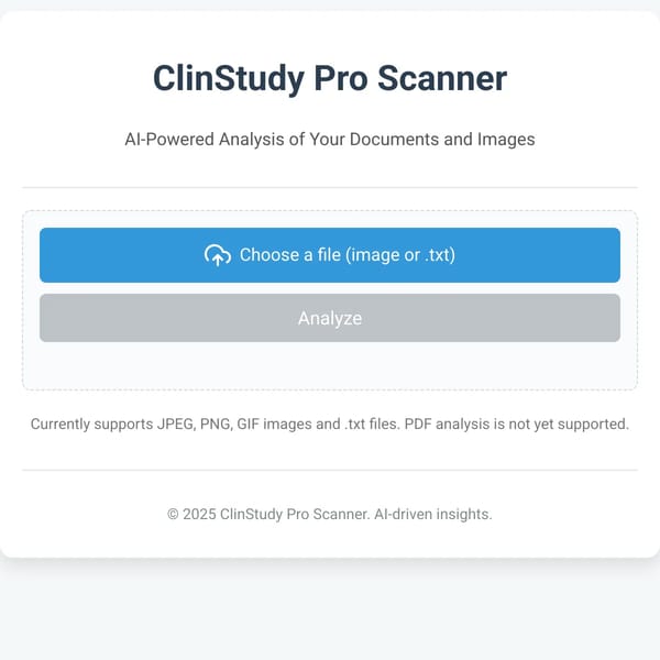 ClinStudy Pro Scanner