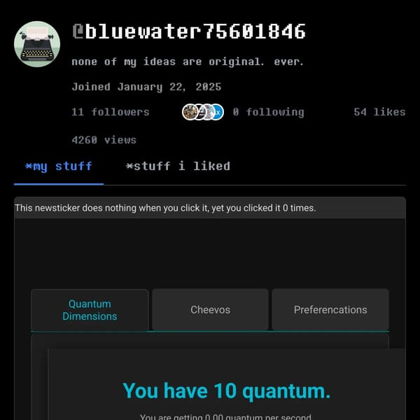 bluewater's profile