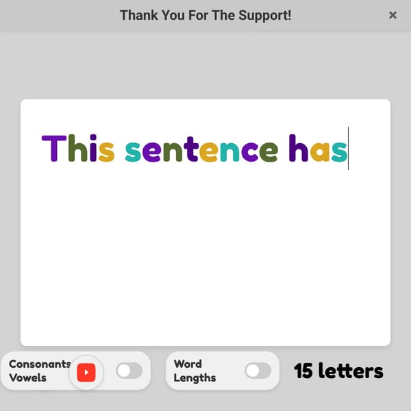 The CaryKH Letter Counter
