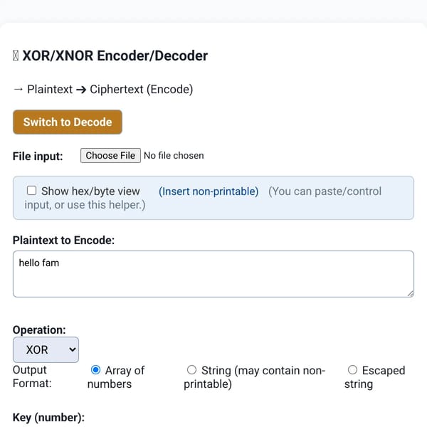 XOR/XNOR Decoder with Key Input & AI Key Finder