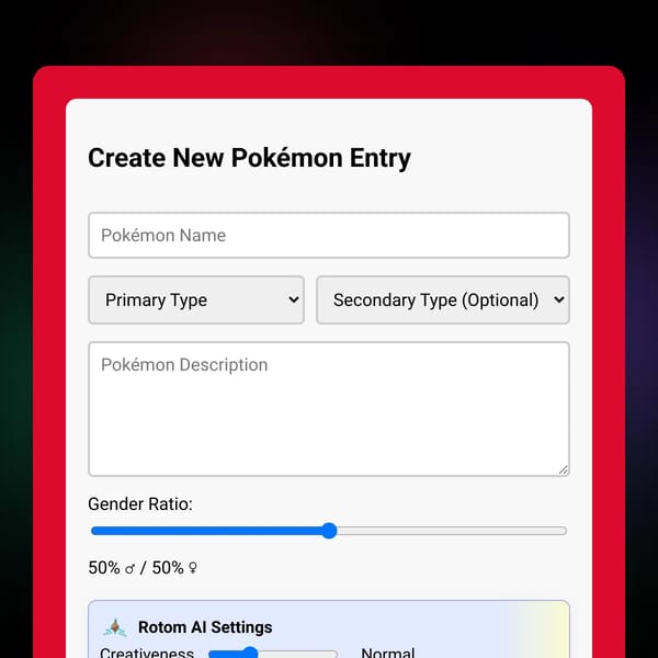 Pokédex Entry Generator