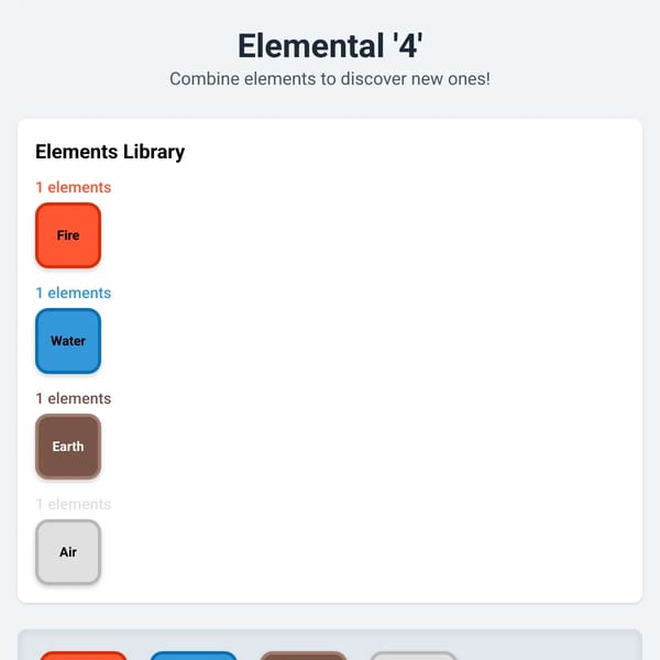 Elemental '4' - A Multiplayer Merging Game
