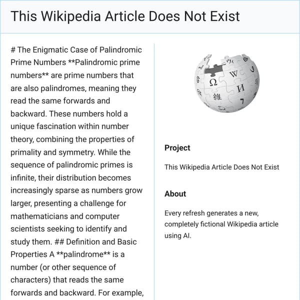 This Wikipedia Article Does Not Exist