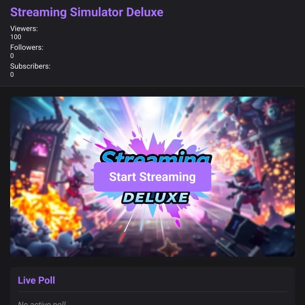 terrible Stream simulator thing