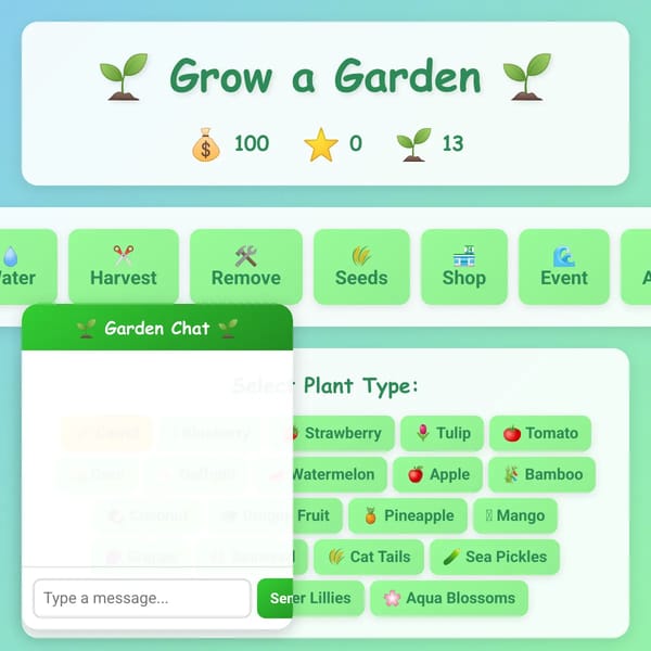 🌱 Grow a Garden