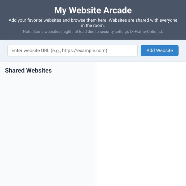 My Website Arcade