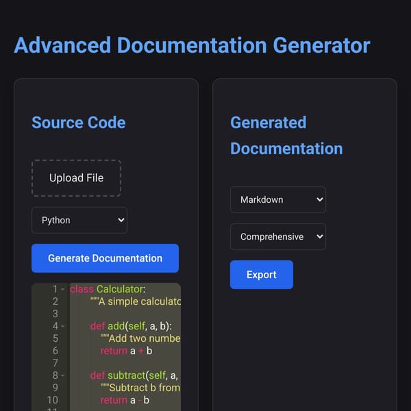 Advanced Documentation Generator