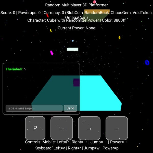 3D random game multiplayer!