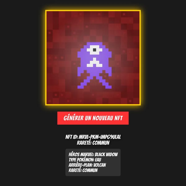 Générateur de NFT Pixel Art