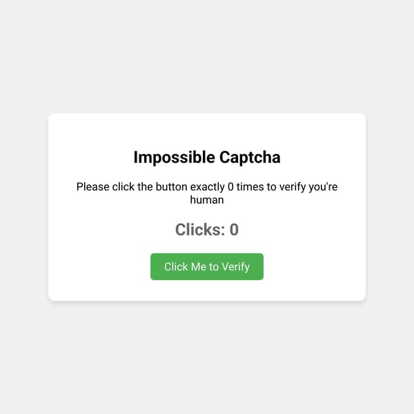 Impossible Captcha
