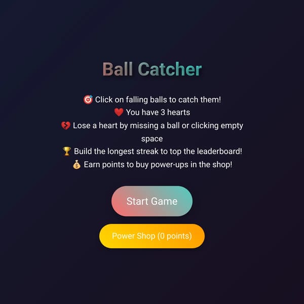 Ball Catcher - Catch the Falling Balls!