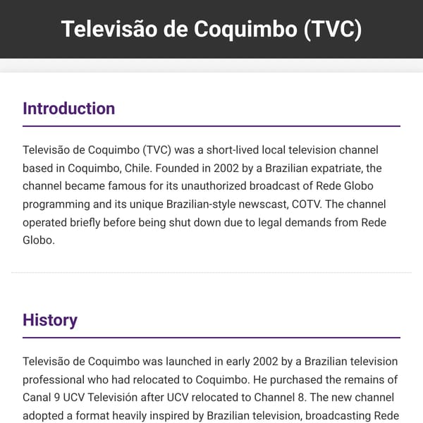 Televisão de Coquimbo (TVC)