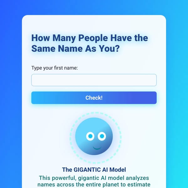 How many People have the same name as You?