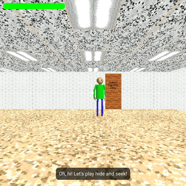 Baldi's Basics but very broken