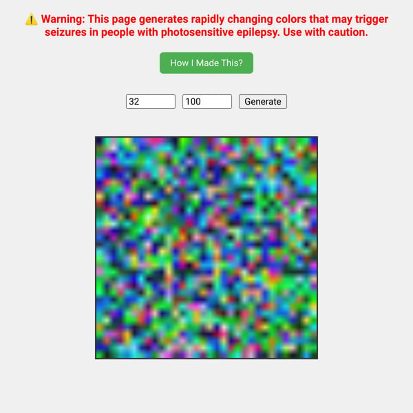 Random Pixel Art Generator