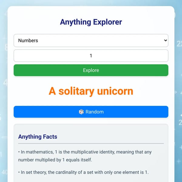 Anything Explorer