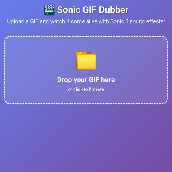 GIF to Sonic Video Converter