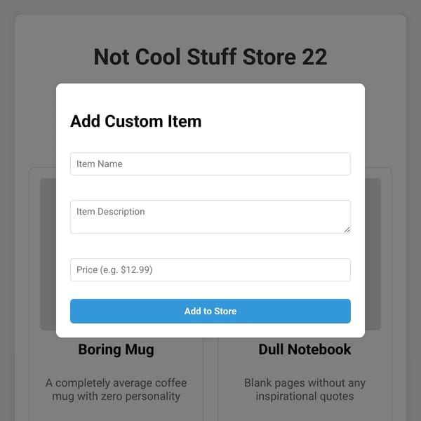 Not Cool Stuff Store 2