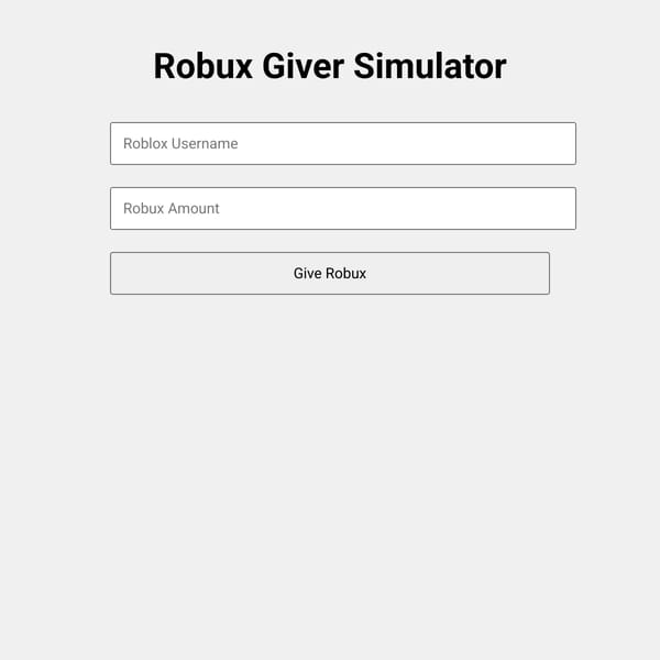 Robux Giver Simulator