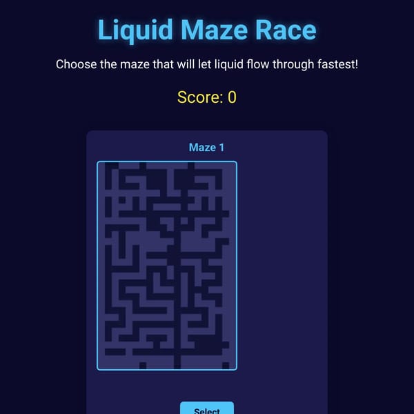 Liquid Maze Race