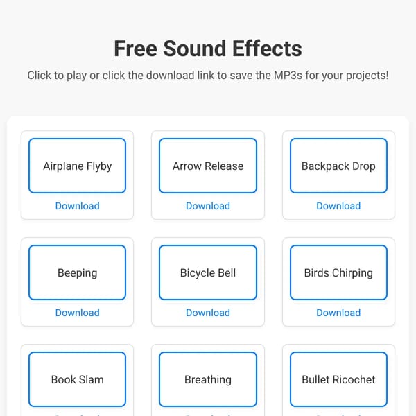Sound Effect Store