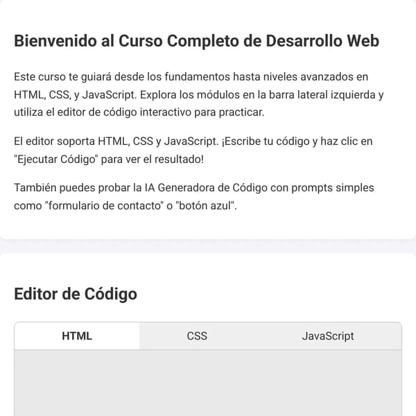 Curso Completo de Desarrollo Web